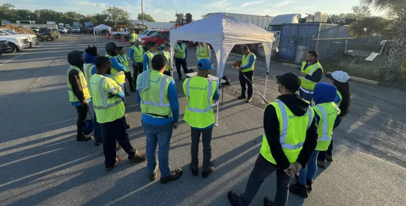 BrightView spring rodeo training